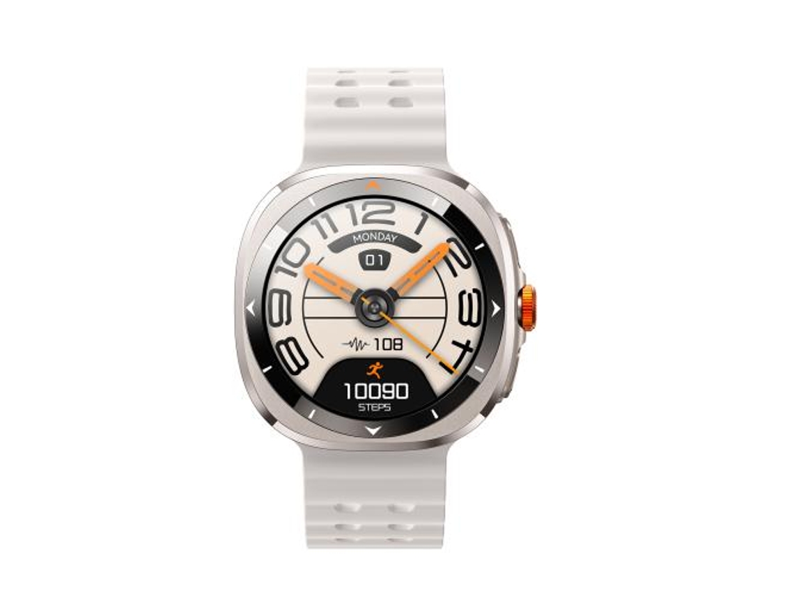 Reloj inteligente con Bluetooth para llamadas, monitorización de oxígeno en sangre, frecuencia cardíaca, sueño y presión arterial (blanco)