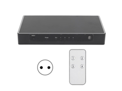 Conmutador Hdmi 4x1 4k 60hz 6gbps 2.0v Plug And Play Control Remoto Interfaz Multimedia Hd