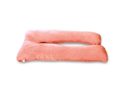 Cojín De Maternidad Con Funda De Terciopelo 140x80 Cm Rosa