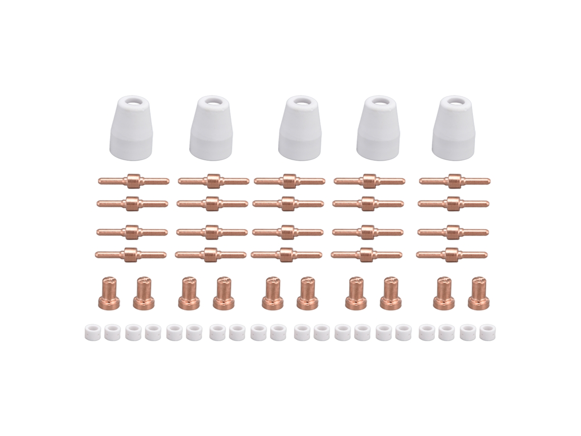 Kit De 65 Piezas De Consumibles De Corte Plasma Electrodos Y Puntas Para Stahlwerk Ct312 Cut50