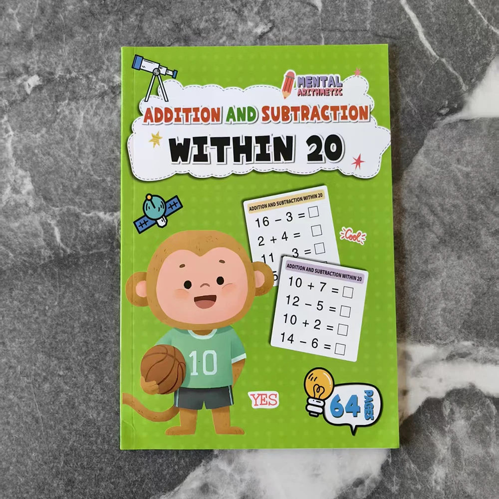 (20 O Menos) Cuadernos De Ejercicios De Matemáticas Para Niños, Herramientas Para Mejorar Las Habilidades Matemáticas