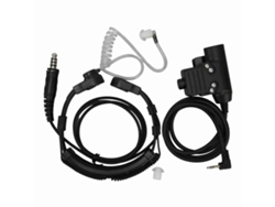 Auriculares Con Micrófono De Cuello Para Walkie-talkie Motorola T5000 Con Tubo Acústico Transparente Y Ptt U94