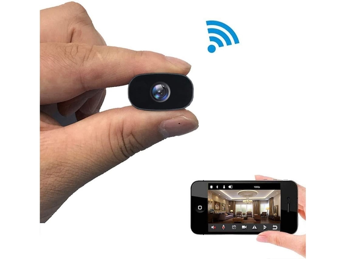 Mini cámara oculta HD 1080P, cámara de seguridad portátil para el hogar, inalámbrica, WiFi, vista remota, cámara para niñera, pequeña cámara espía YEMAESRE