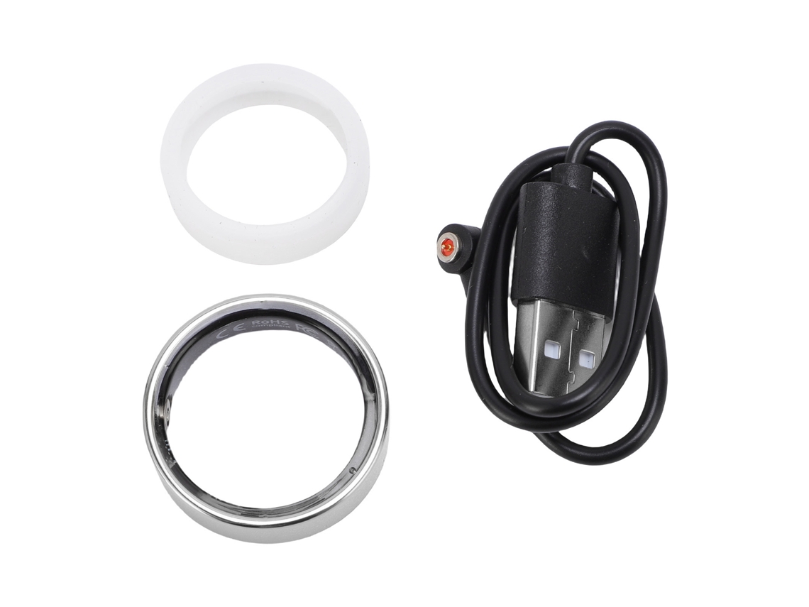 Anillo Inteligente Tracker De Fitness Con Podómetro, Monitorización De Calorías, Control Por Gestos Y Resistencia Al Agua Hasta 50m
