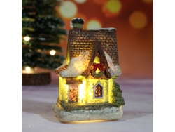 Decoración navideña de resina Yuysan con luces, estilo G