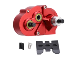 Caixa De Transmissão De Metal Rc Para Scx10 Ii Vs4 10 Dlux, Gearbox Dianteira Direita Com Placa Inferior Em Liga De Alumínio
