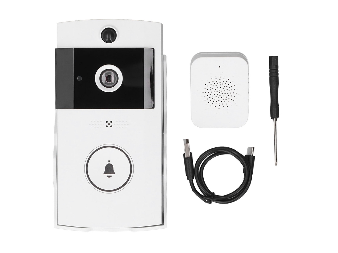Timbre Inalámbrico Inteligente Hd Con Audio Y Video Bidireccional, Detección De Movimiento Y Almacenamiento En La Nube.