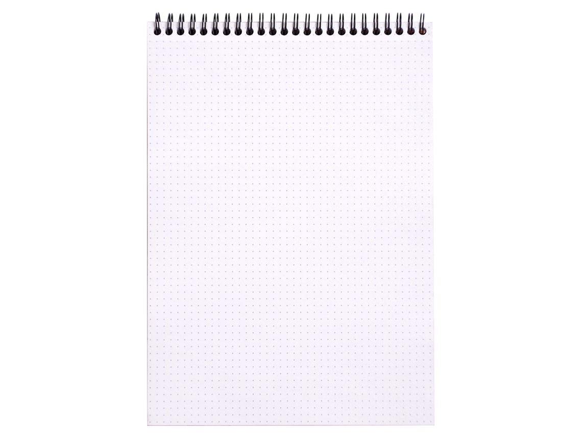 Libreta Espiral N°18 Din A4 Puntos Negro RHODIA