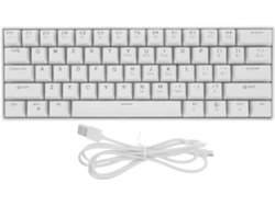 Teclado Mecánico Blanco Fiable De 61 Teclas Con Retroiluminación Rgb - Teclado Compacto Para Juegos