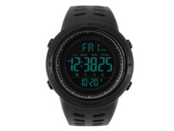 Reloj Deportivo Digital Para Hombre Con Retroiluminación, Resistente Al Agua Hasta 50 M, Negro.