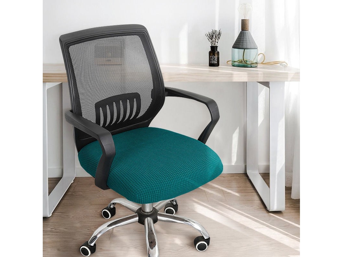 Fundas Elásticas Para Sillas Protectores De Cojines De Asiento Para Sillas De Oficina (verde Oscuro) Chrui