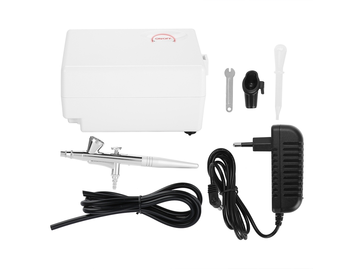 Kit De Pintura De Uñas Con Aerógrafo Y Mini Compresor.