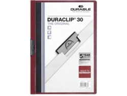 Carpeta DURABLE Duraclip 30 (Rojo - 31x22cm - Rojo - PVC - A4)