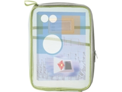 Organizador de archivos impermeable, carpeta de documentos transparente, estuche para útiles escolares