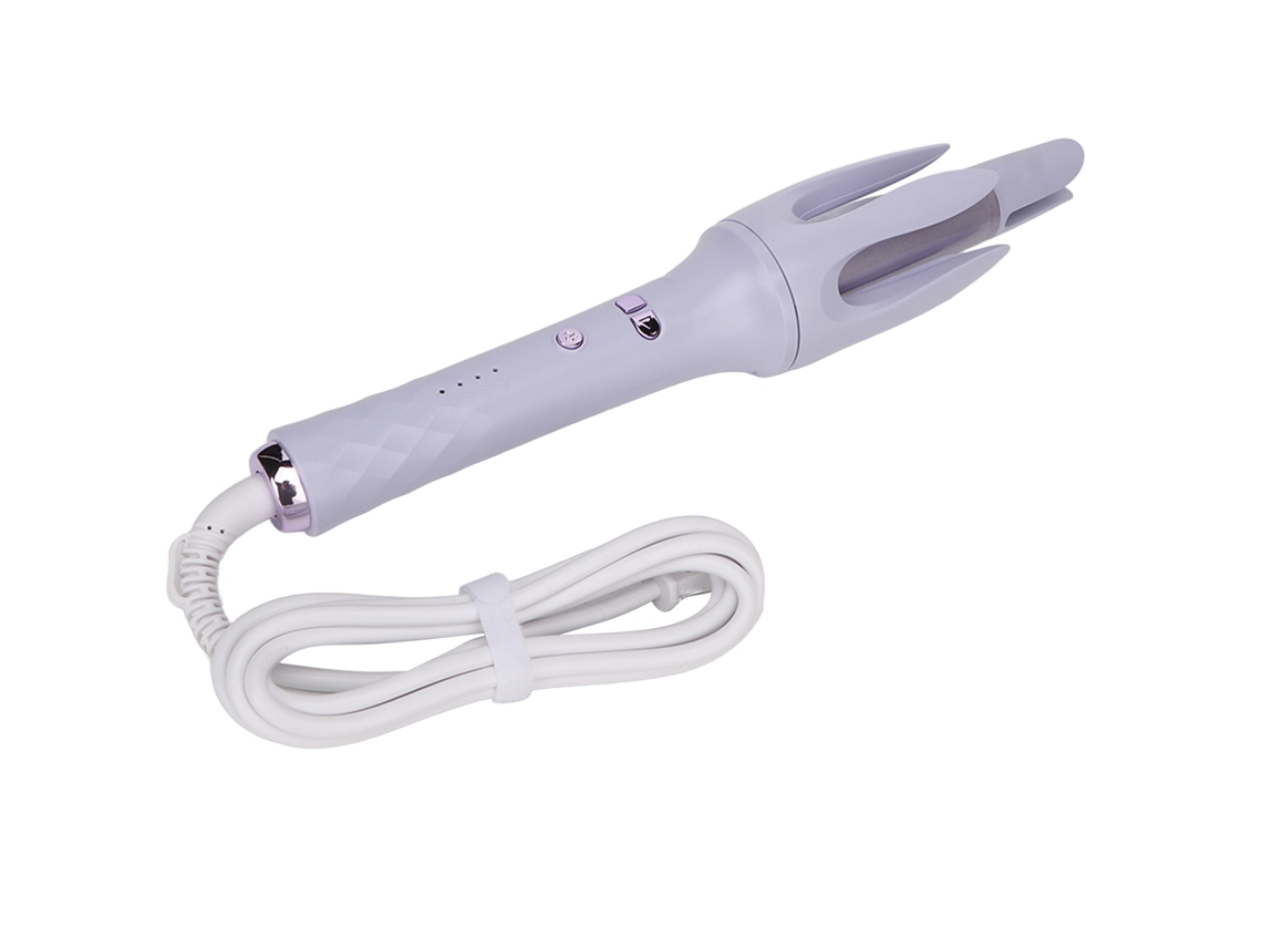 Plancha De Rizado Automática Rotativa De Calefacción Rápida Con Iones Negativos Varilla 100‑240v Enchufe Uk