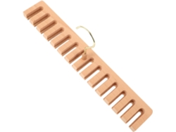 Organizador Cinturones Madera Maciza 14 Ranuras Diseño Único Elegante Ahorra Espacio Armarios Almacenamiento