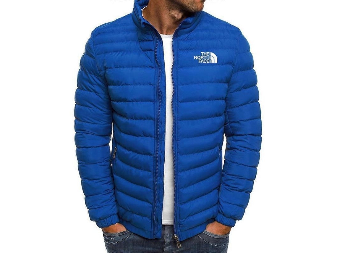 Chaqueta De Invierno Para Hombre De Algodón Suave De Alta Calidad Estilo Casual Xl Azul