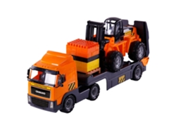 Camión de juguete Cavallino con remolque y carretilla elevadora, escala 1:16 - Cavallino Toys