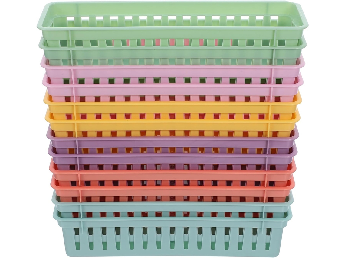 Organizador De Escritorio Rectangular Resistente De 12 Piezas Para Lápices, Bolígrafos Y Útiles Escolares.