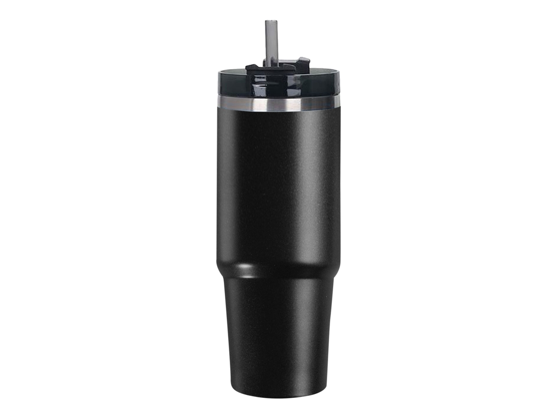 Vaso isotérmico de acero inoxidable con pajita para vehículos/refrigeradores.