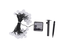 Yncm2026-luz De Cadena Solar Exterior 8 Modos Impermeable 21.3ft 30 Bombillas Led Para Jardín Patio Hogar Luz Blanca