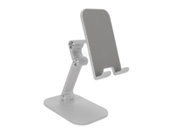Soporte De Escritorio Plegable Ajustable Con Diseño Antideslizante Para Teléfonos Móviles Y Tabletas - Blanco