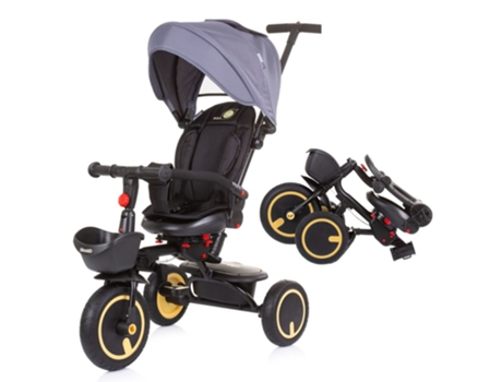 Triciclo infantil evolutivo plegable QUICK FOLD de CHIPOLINO graphite