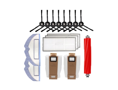 24 peças para robô de varredura roborock g10/t7s plus/s7 filtro de escova lateral