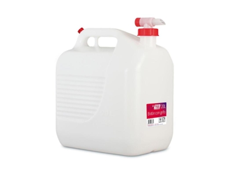 Bidon liquidos 20 l con grifo blanco