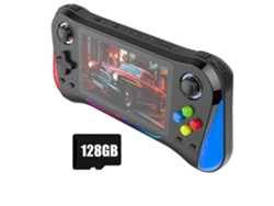 Consola de juegos portátil retro GOKOCO X8m con 128 GB de almacenamiento, más de 25.000 juegos, pantalla IPS de 4,5 pulgadas y compatibilidad con múltiples emuladores.