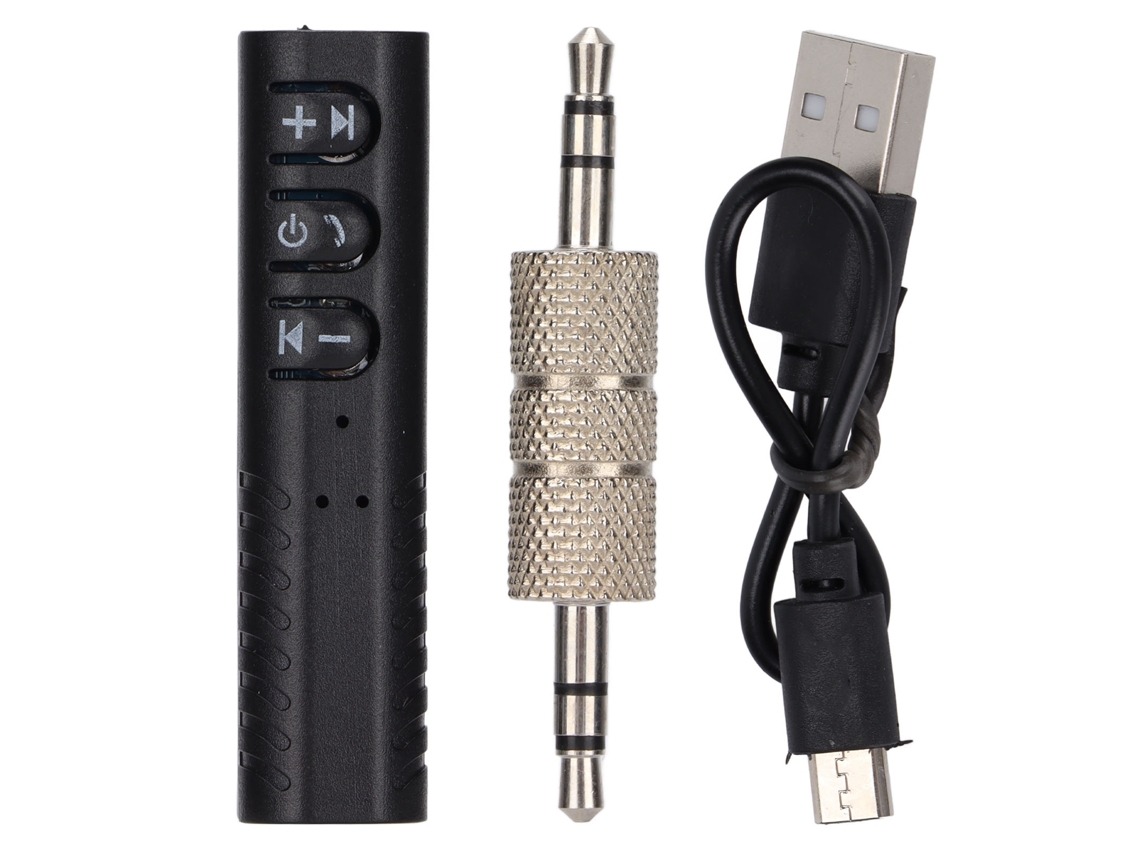 Adaptador De Coche Bluetooth Con Salida Estéreo, Receptor Y Llamadas Manos Libres En El Coche