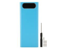 Caja Para 8 Baterías 21700 Para Power Bank Diy Con Pantalla Lcd, Cargador Portátil, Sin Soldadura, Azul