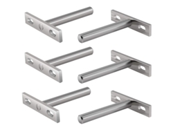 Soportes Metálicos Ocultos Para Estantes Flotantes 3 Pulgadas, Fixaciones De Pared Resistentes Acero Inoxidable