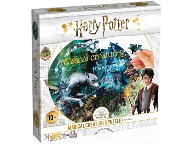 Rompecabezas 2D WINNING MOVES Harry Potter Puzzle Magical Creature 500 pc (0,514 kg - 27 x 27 x 5 cm)