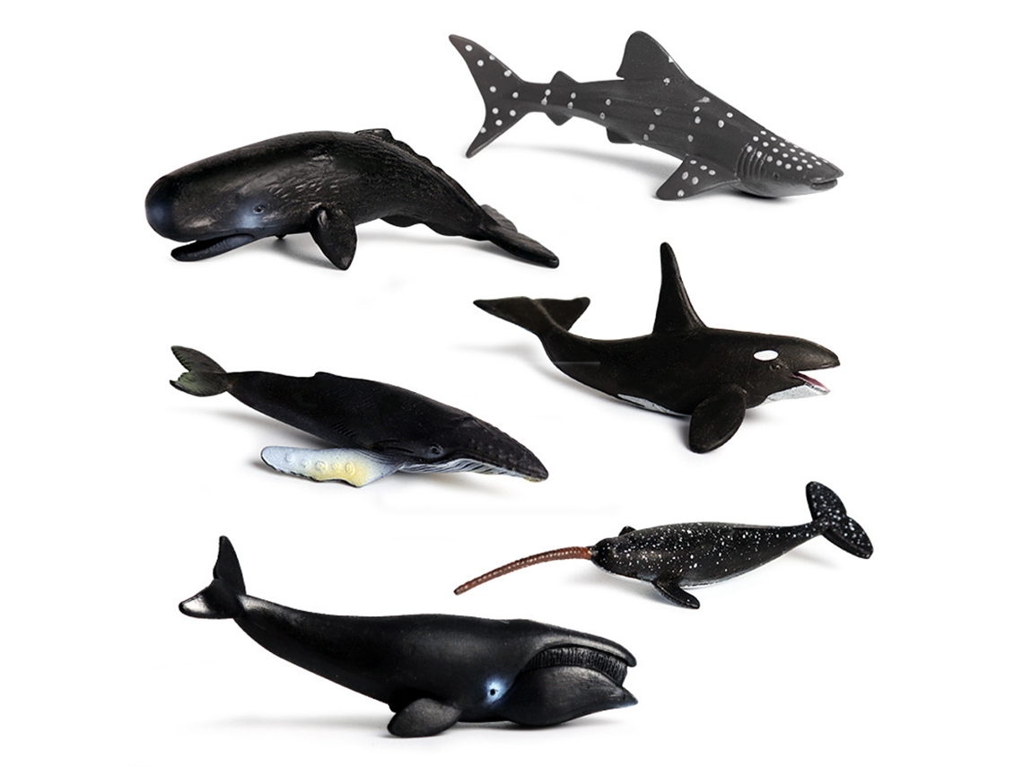 2026 Set de 6 figuras de animales marinos para el baño, ideales como regalo para niños.