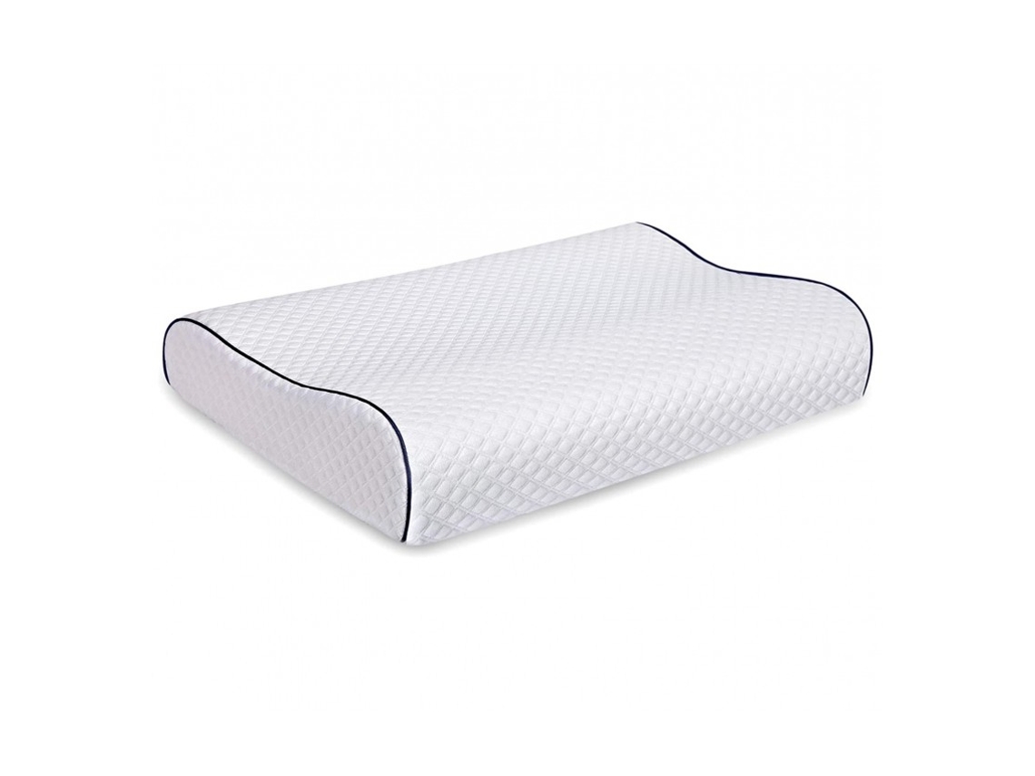 Almohada Viscoelástica Cervical Memory Foam Contorno Ergonómico 60X30X10Cm DED