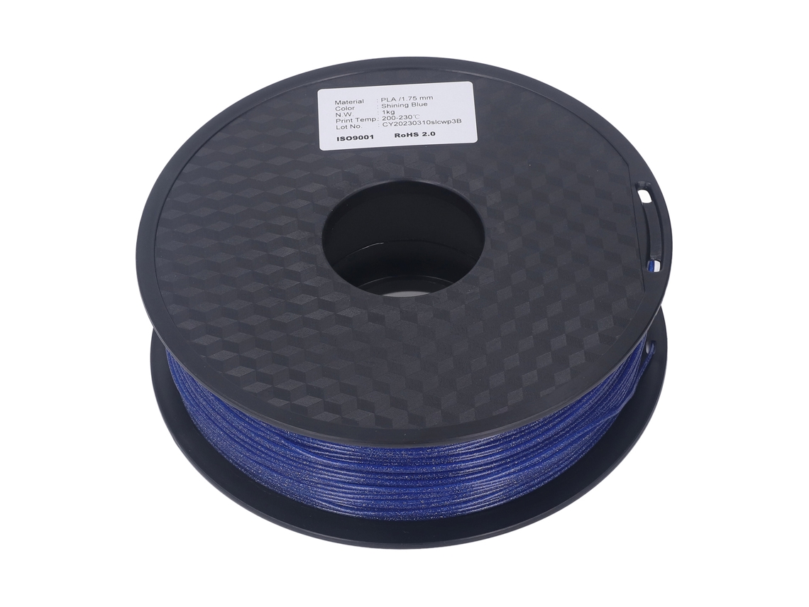 Filamento Pla Brillante Azul 1.75mm Para Impresora 3d Consumibles Suave Y Fuerte