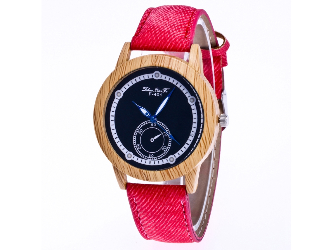 Reloj De Pulsera De Cuarzo Con Correa De Lona, Unisex, Estilo Sencillo, Rosa Fucsia, Zhoulianfa