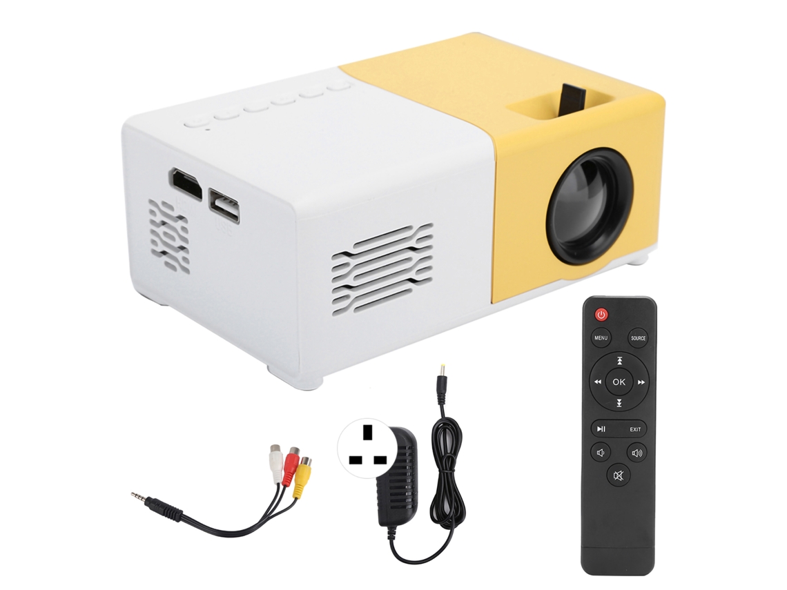 Proyector de vídeo LED portátil de 1080p con control remoto