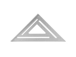 Regla Triangular De Aluminio Blanco De 12 Pulgadas Con Ángulo Recto Para Carpintería.