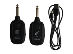 Transmisor y receptor inalámbrico para guitarra Rosewell UHF con batería recargable incorporada