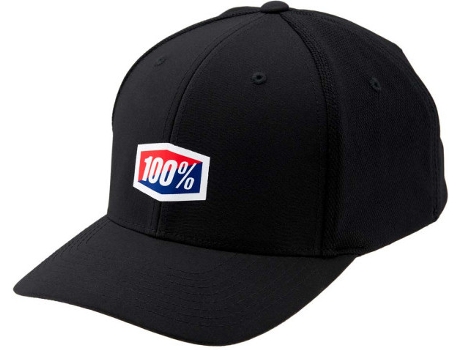 Gorra 100% Snapback Gorra Contact X-Fit (L XL - Negro)