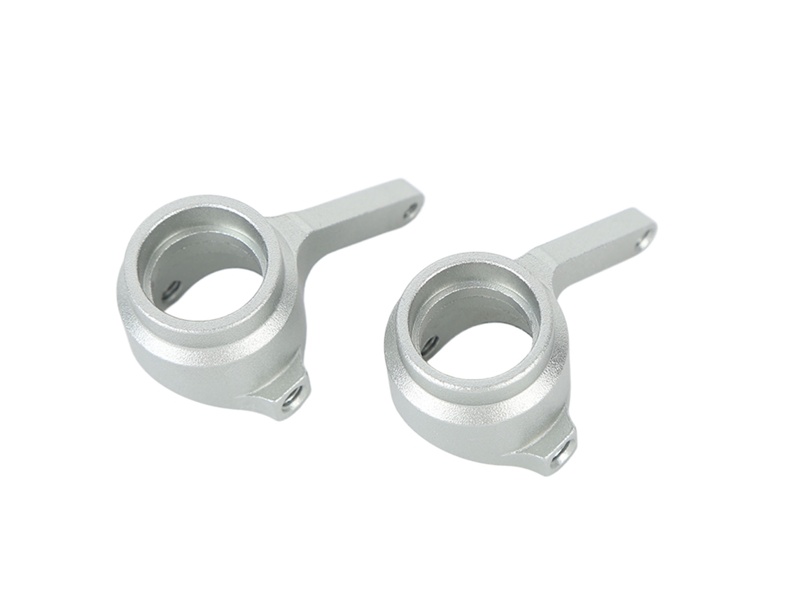 Mali copo de Direção Rc de Liga de Alumínio para Carros Zd Racing 08421 08423 08425 08426 08427 08428 1/8 Prata 2pcs