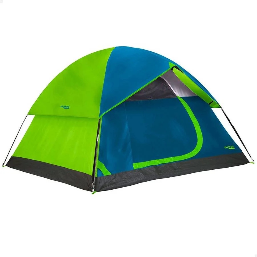Tienda de Campaña AKTIVE (240x210x130 cm - Doble Techo - 4 Personas)