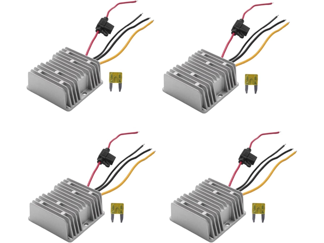 Juego De 4 Convertidores De Voltaje De Cc De 36 V/48 V A 12-20 A Con Fusible