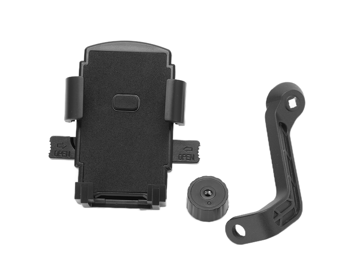 Soporte Para Teléfono Para Manillar De Motocicleta Y Bicicleta Con Espejo Retrovisor, Abrazadera Antivuelco, Abs Duradero.