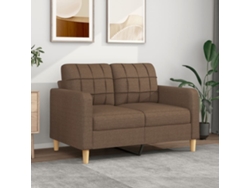 Sofá De 2 Plazas | Sofá De Salón | Sofá De Descanso De Tela Marrón 120 Cm Wsd760864