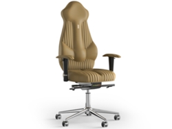 Silla de Oficina KULIK Costura Imperial PU Cuero (Bege -130x50x50cm)
