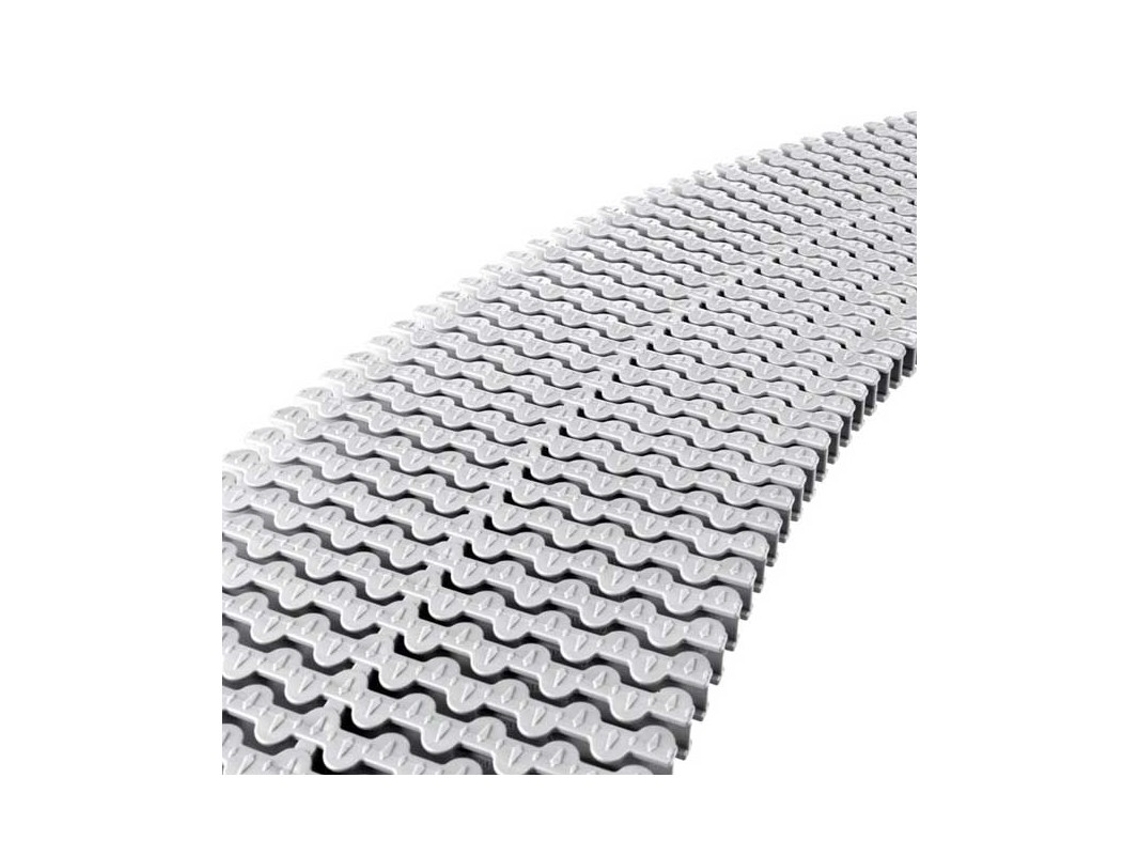 Rejilla Modular con Diseño Transversal de 22 mm de alto, 245 mm de ancho, blanca (1 ud) SUINGA