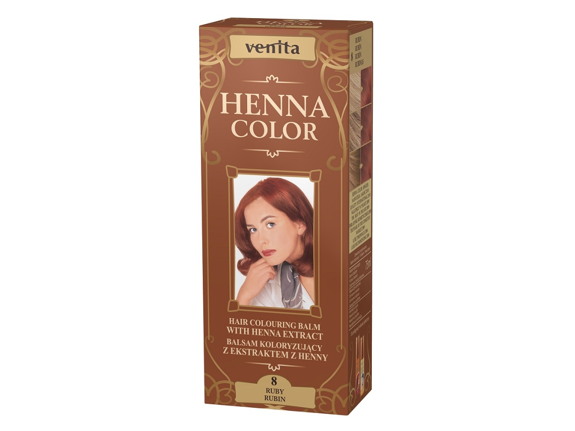 Bálsamo de color con extracto de henna 8 Rubí, 75 ml Venita
